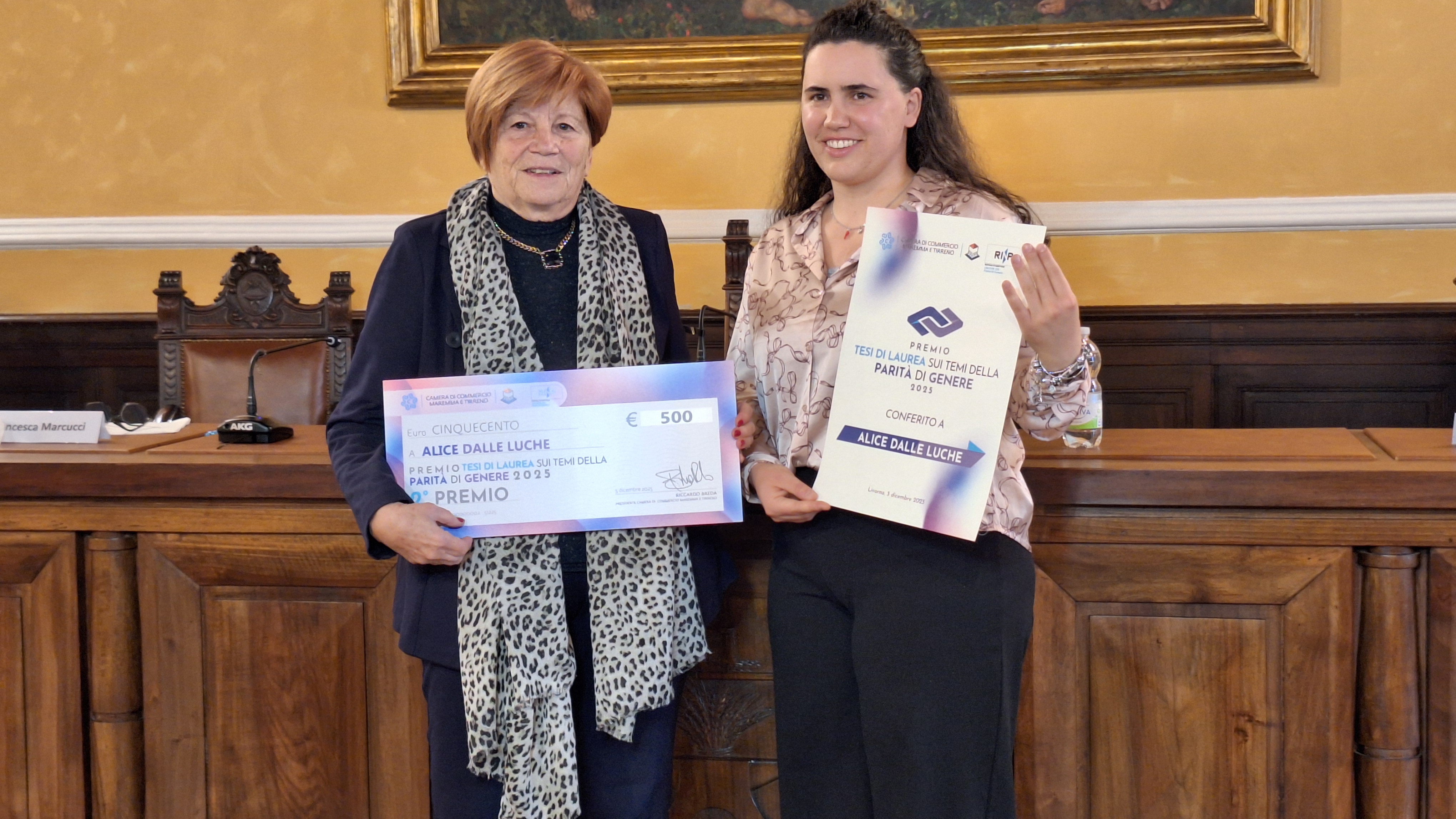 Premio Tesi di laurea sui temi della parità di genere conferito a Alice Dalle Luche