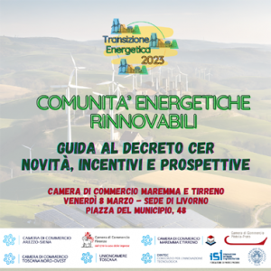 Evento “Comunità Energetiche Rinnovabili: Guida al Decreto CER - Novità, incentivi e prospettive”