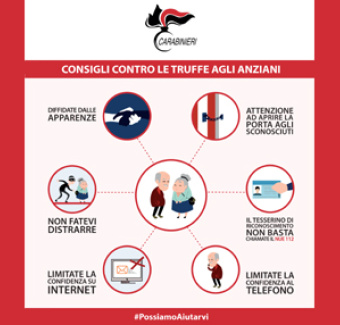 Truffe agli anziani: i consigli dell'Arma dei Carabinieri