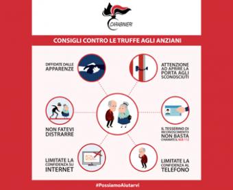 Truffe agli anziani: i consigli dell'Arma dei Carabinieri Truffe agli anziani: i consigli dell'Arma dei Carabinieri