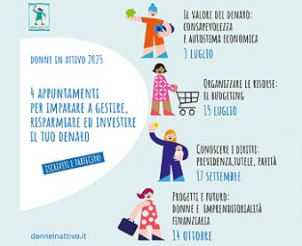 Donne in attivo - educare alla finanza: webinar gratuiti Donne in attivo - educare alla finanza: webinar gratuiti