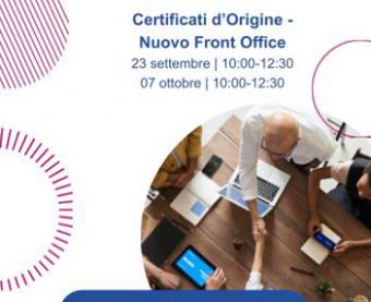 Nuovo front office certificati d'origine: webinar per le imprese