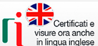 Certificati e visure in inglese